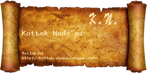 Kottek Noémi névjegykártya
